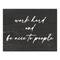 Work Hard and Be Nice to People Canvas Wall Art